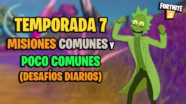 fortnite capitulo 2 temporada 7 misiones comunes poco comunes desafios diarios blancas verdes