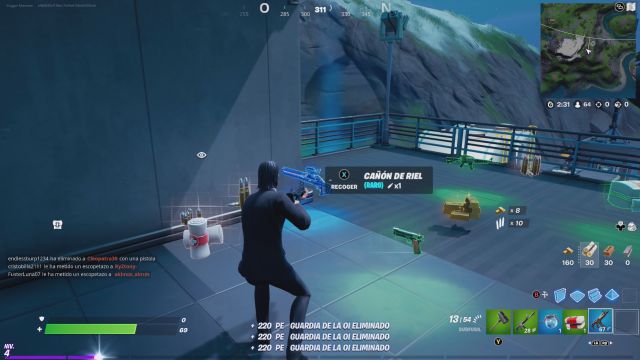 fortnite capitulo 2 temporada 7 desafios misiones semana 1 desafio mision consigue diferentes armas tecnologicas de la oi