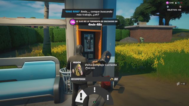 fortnite capitulo 2 temporada 7 desafios misiones semana 1 desafio mision acepta una mision desde un telefono publico