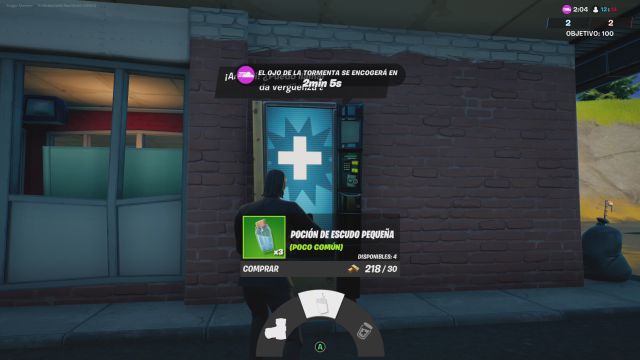fortnite capitulo 2 temporada 7 desafios misiones semana 1 desafio mision compra una pocion de escudo de una curatronic