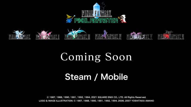 Final Fantasy recibirá remasterizaciones de sus seis primeros juegos en PC y móviles