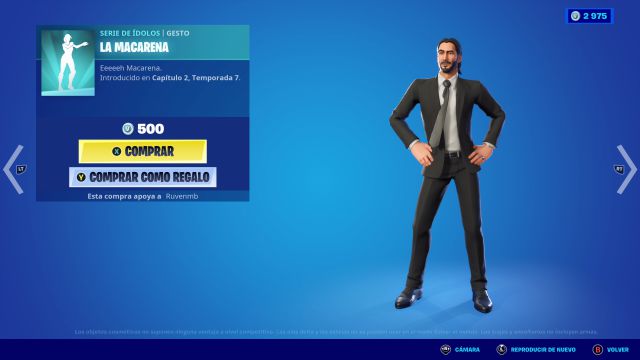 fortnite capitulo 2 temporada 7 baile gesto emote la macarena