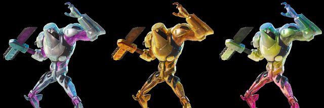 fortnite capitulo 2 temporada 7 skins estilos plata oro arcoiris plateado dorado