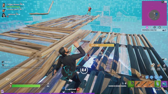fortnite capitulo 2 temporada 7 evento verano cosmico desafios misiones desafio mision consigue salud o aplica escudos en zone wars trios de bio