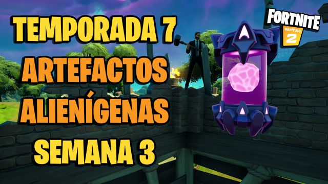 fortnite capitulo 2 temporada 7 artefactos alienigenas artefacto alienigena semana 3