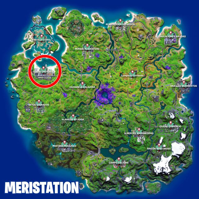fortnite capitulo 2 temporada 7 desafios misiones semana 3 desafio mision coloca estereos en costa creyente