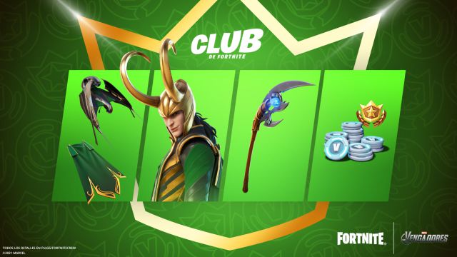 fortnite capitulo 2 temporada 7 skin loki club de fortnite julio 2021
