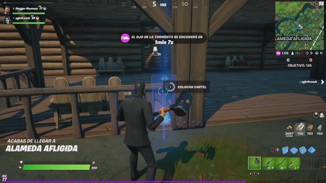 fortnite capitulo 2 temporada 7 desafios misiones semana 4 desafio mision coloca carteles de persona desaparecida en alameda afligida y campo caligine
