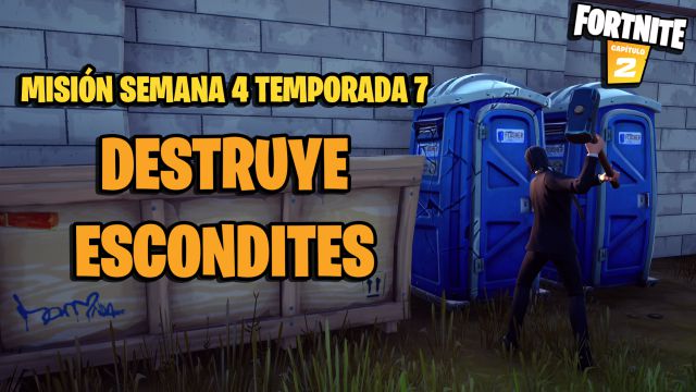 fortnite capitulo 2 temporada 7 desafios misiones semana 4 desafio mision destruye escondites
