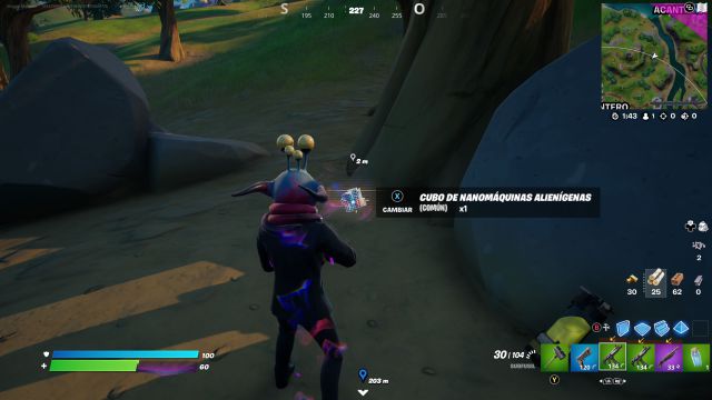 fortnite capitulo 2 temporada 7 nanomaquinas alienigenas donde estan como son para que sirven