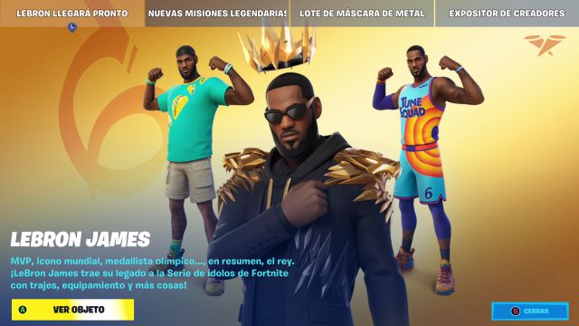 fortnite capitulo 2 temporada 7 skin lebron james icon series serie de idolos