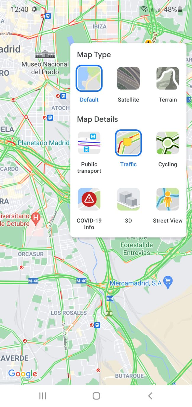 Google Maps cómo consultar el tráfico en tiempo real y ver si hay