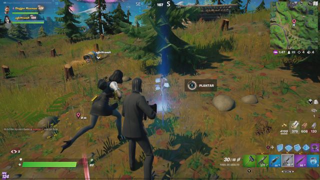 fortnite capitulo 2 temporada 7 desafios misiones semana 6 desafio mision planta arboles en colina corta camioneta del duo cubierto o radio fn