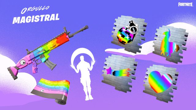 fortnite capitulo 2 temporada 7 orgullo magistral objetos gratis lgtb