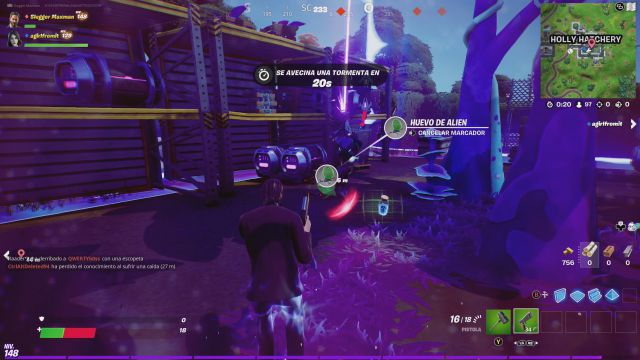fortnite capitulo 2 temporada 7 desafios misiones semana 7 desafio mision marca un huevo alienigena