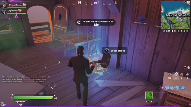fortnite capitulo 2 temporada 7 desafios misiones semana 7 desafio mision reune discos en parque placentero o acantilados arenosos