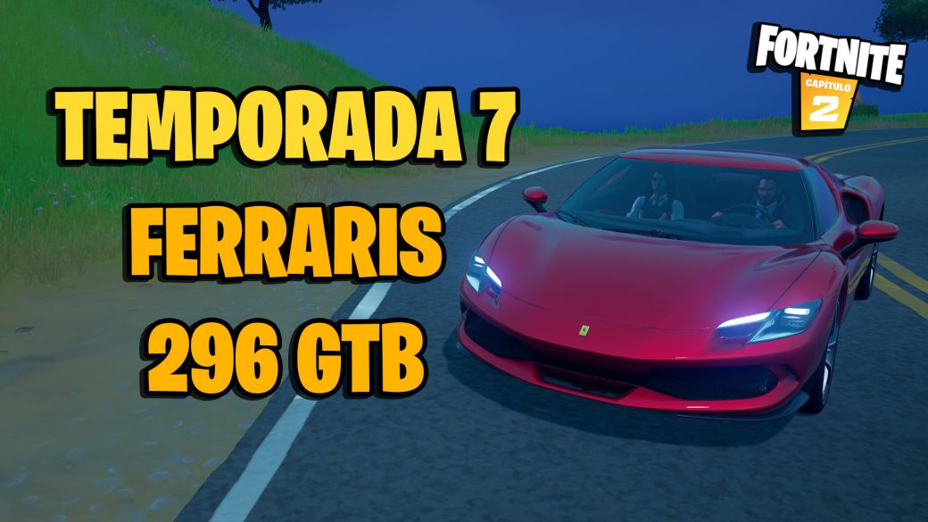 fortnite capitulo 2 temporada 7 desafios misiones semana 7 ferrari 296 gtb ubicaciones