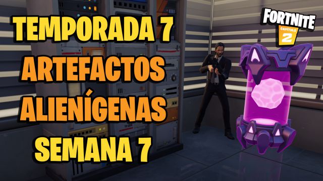 fortnite capitulo 2 temporada 7 artefactos alienigenas artefacto alienigena semana 7