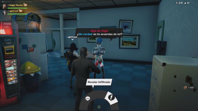 fortnite capitulo 2 temporada 7 desafios misiones semana 8 desafio mision conversa con personajes para descubrir a un infiltrado
