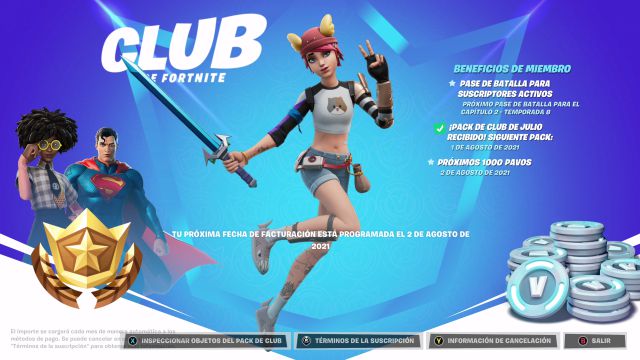 fortnite capitulo 2 temporada 7 skin skye estival club de fortnite agosto 2021