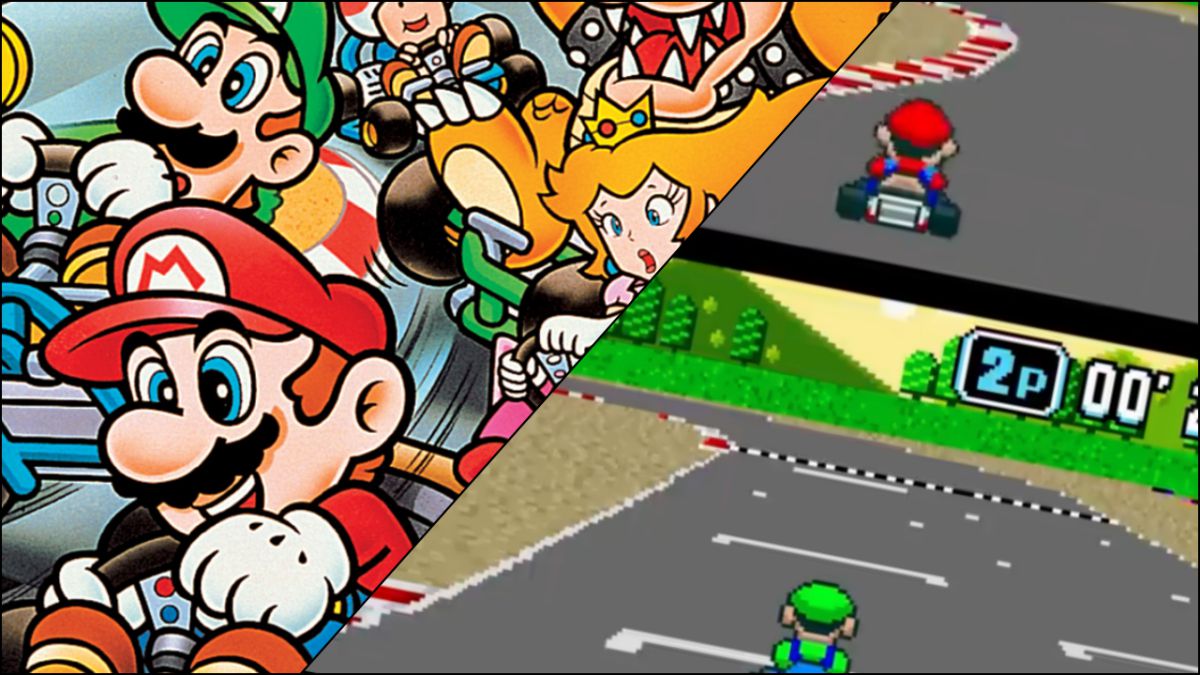 RGC Huge Poster Super Mario Kart Super Nintendo SNES BOX ART MAR010 