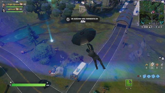 fortnite capitulo 2 temporada 7 nave nodriza pantano pegajoso abduccion destruccion