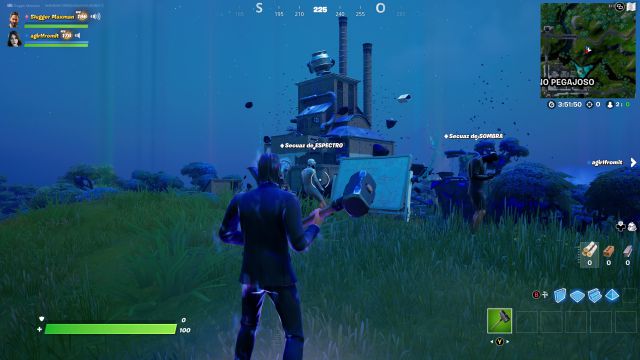 fortnite capitulo 2 temporada 7 nave nodriza pantano pegajoso abduccion destruccion