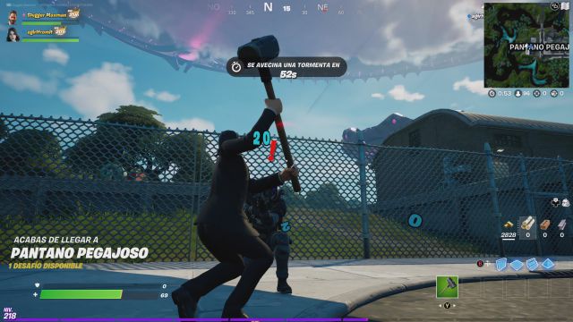 fortnite capitulo 2 temporada 7 desafios misiones semana 10 desafio mision inflige daño a un oponente en la zona de abduccion de pantano pegajoso