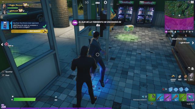 fornite capitulo 2 temporada 7 free guy ryan reynolds colaboracion desafios misiones desafio mision usa el gesto buen tipo cerca de un oponente