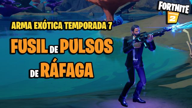 fortnite capitulo 2 temporada 7 arma exotica fusil de pulsos de rafaga donde como obtenerlo