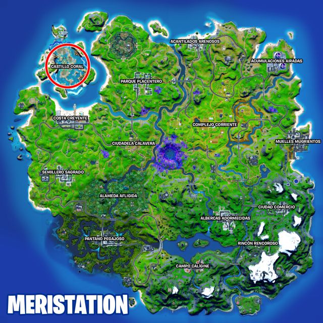 fortnite capitulo 2 temporada 7 nave nodriza castillo coral abduccion destruccion