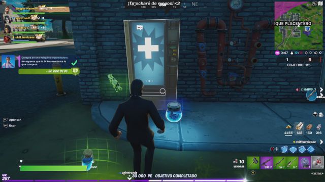 fortnite capitulo 2 temporada 7 desafios misiones semana 12 desafio mision compra en una maquina expendedora