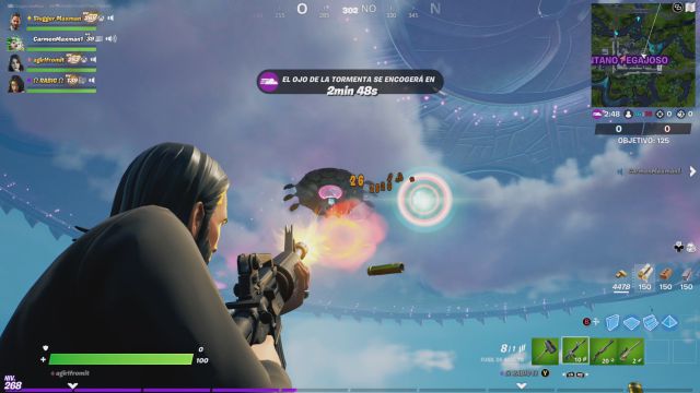fortnite capitulo 2 temporada 7 desafios misiones semana 12 desafio mision inflige daño a platillos pilotados por oponentes