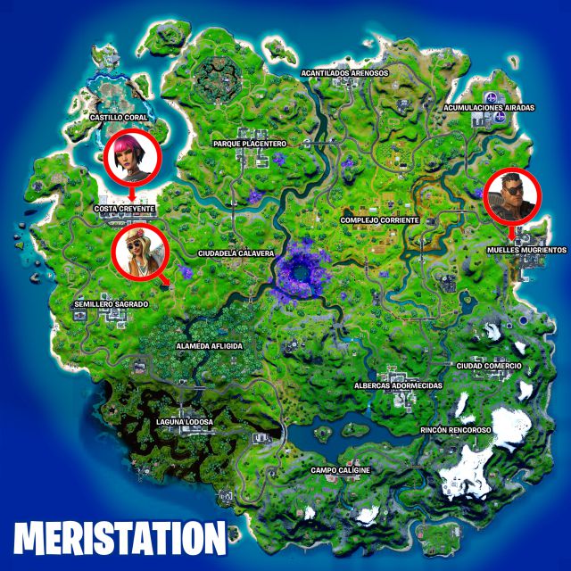 fortnite capitulo 2 temporada 7 desafios misiones semana 13 desafio mision habla con joey soleada o flor soñadora