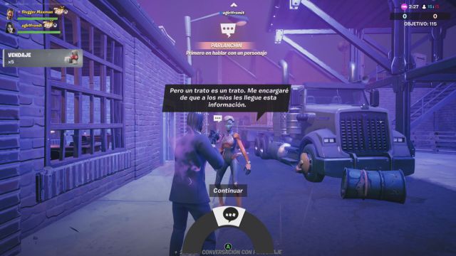 fortnite capitulo 2 temporada 7 desafios misiones semana 13 desafio mision habla con joey soleada o flor soñadora