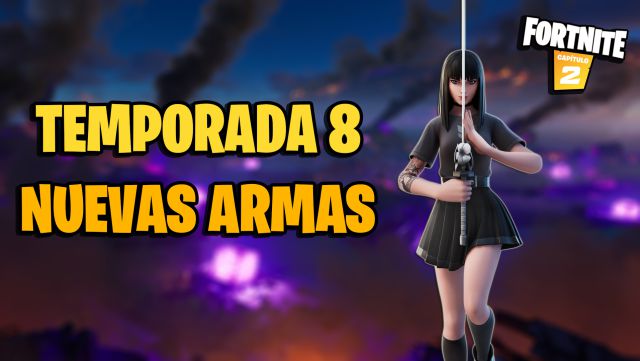 Fortnite Temporada 8 new armas battle royale PS5 PC Xbox Series X PS4 Nintendo Switch