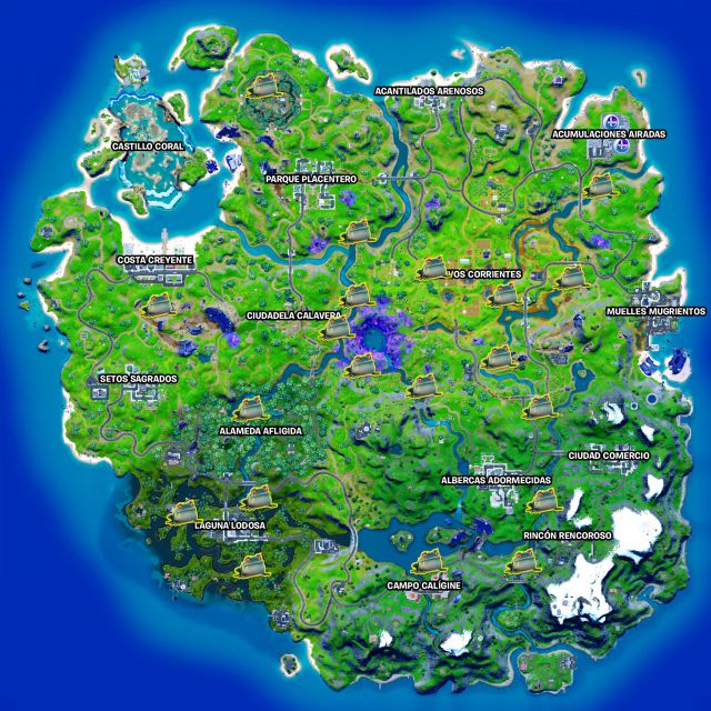 fortnite capitulo 2 temporada 8 animales salvajes ranas ubicaciones