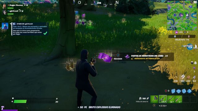 fortnite capitulo 2 temporada 8 creacion crafteo fabricacion tuercas tornillos partes monstruos cubo
