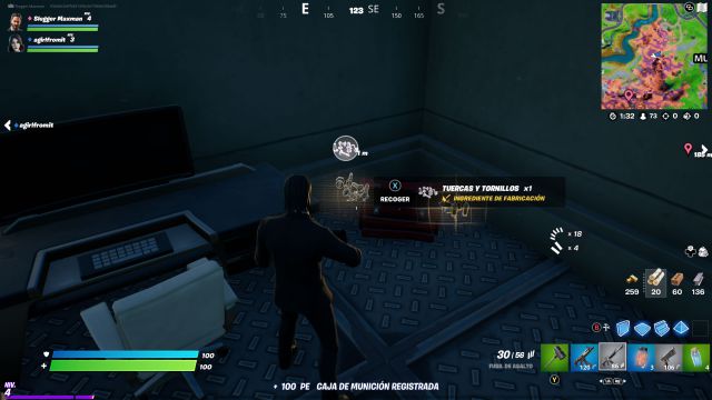 fortnite capitulo 2 temporada 8 creacion crafteo fabricacion tuercas tornillos partes monstruos cubo