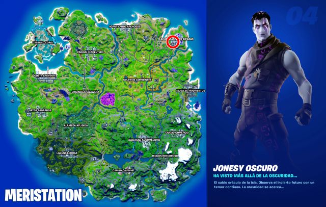 fortnite capitulo 2 temporada 8 misiones tarjeta perforada jonesy oscuro