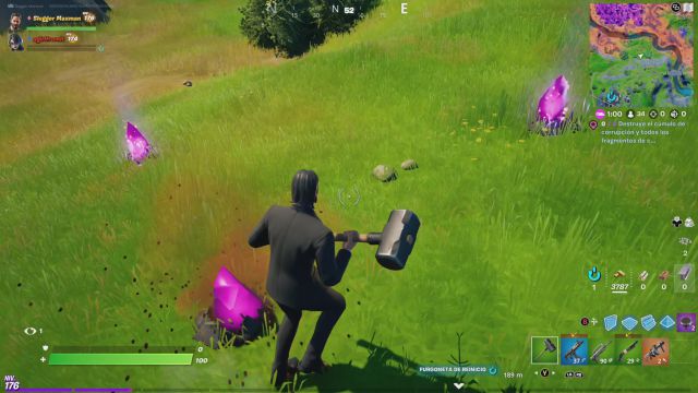 fortnite capitulo 2 temporada 8 misiones tarjeta perforada jonesy oscuro
