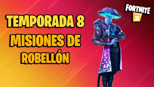 fortnite capitulo 2 temporada 8 misiones tarjeta perforada robellon