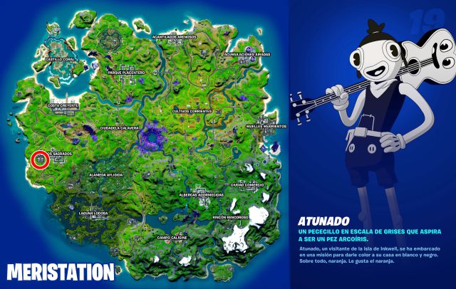 fortnite capitulo 2 temporada 8 misiones tarjeta perforada atunado
