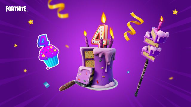 fortnite capitulo 2 temporada 8 evento cuarto 4 cumpleaños fechas horarios premios