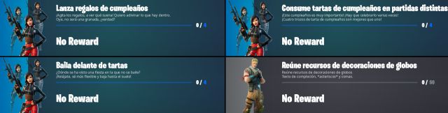 fortnite capitulo 2 temporada 8 evento cuarto 4 cumpleaños fechas horarios premios