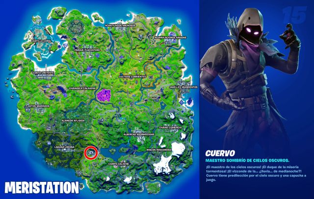 fortnite capitulo 2 temporada 8 misiones tarjeta perforada cuervo
