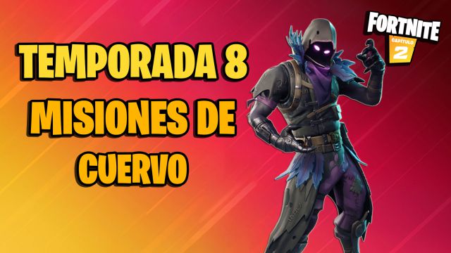fortnite capitulo 2 temporada 8 misiones tarjeta perforada cuervo