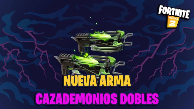 fortnite capitulo 2 temporada 8 nueva arma ballestas duales cazademonios dobles donde encontrarlas