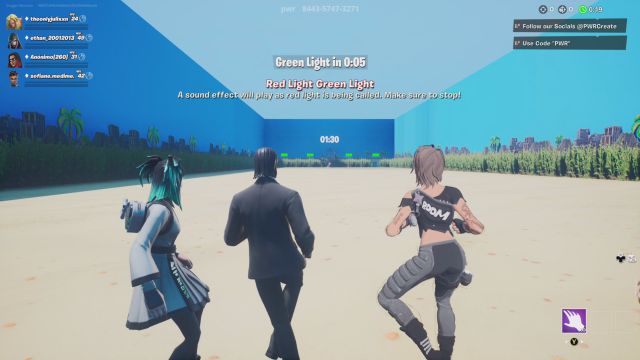 fortnite el juego del calamar squid game mapa creativo