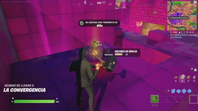 fortnite capitulo 2 temporada 8 fortnitemares 2021 pesadilla antes de la tempestad la ira de la reina del cubo escobas de bruja donde estan donde encontrarlas que hacen
